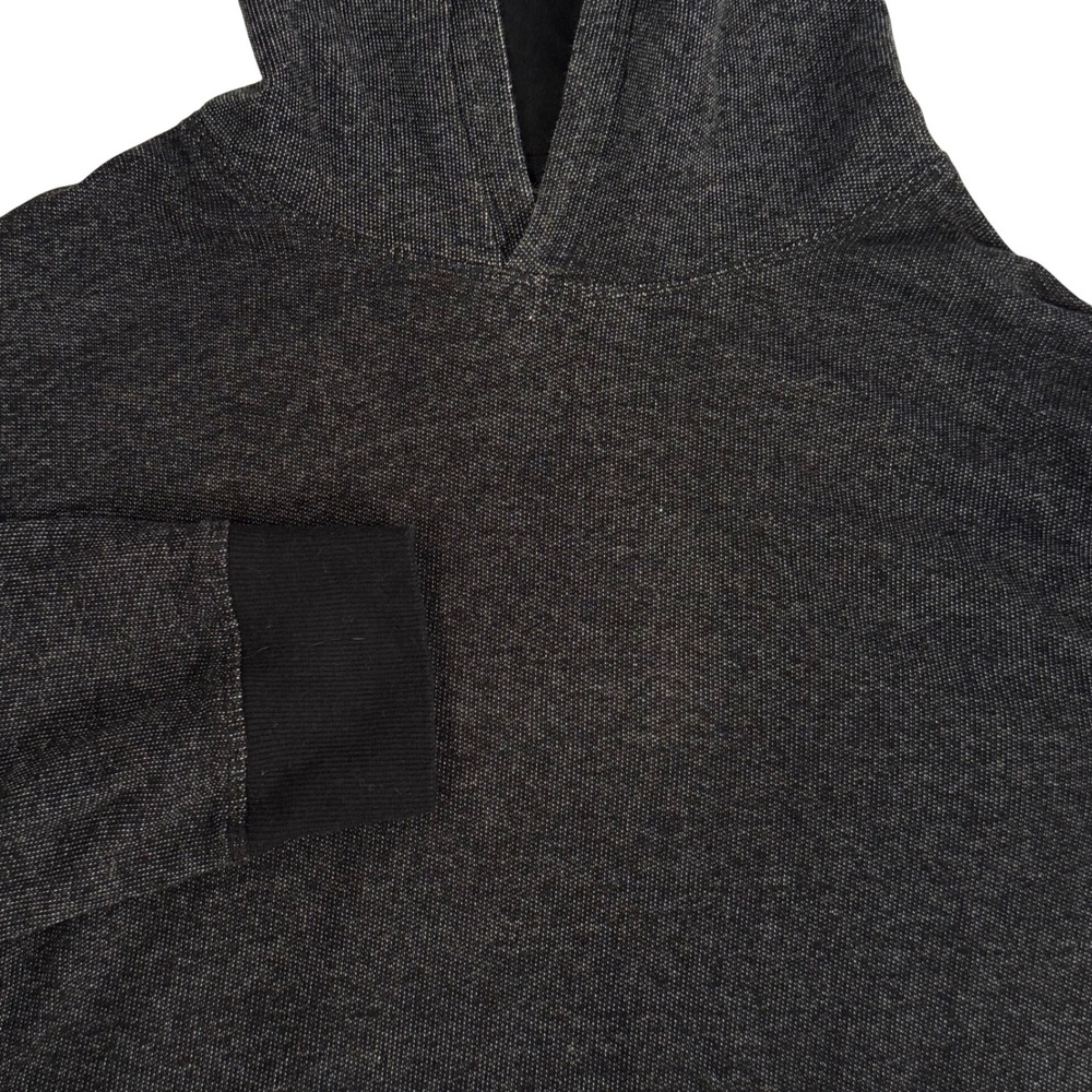 Pact Organic Cotton‎ Mens Small Charcoal Gray Pullover Hoodie Terry Cloth Pocket